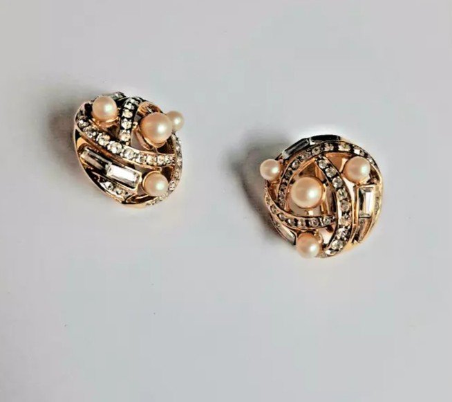 Nina Ricci - Boucles d'Oreilles Vintage  