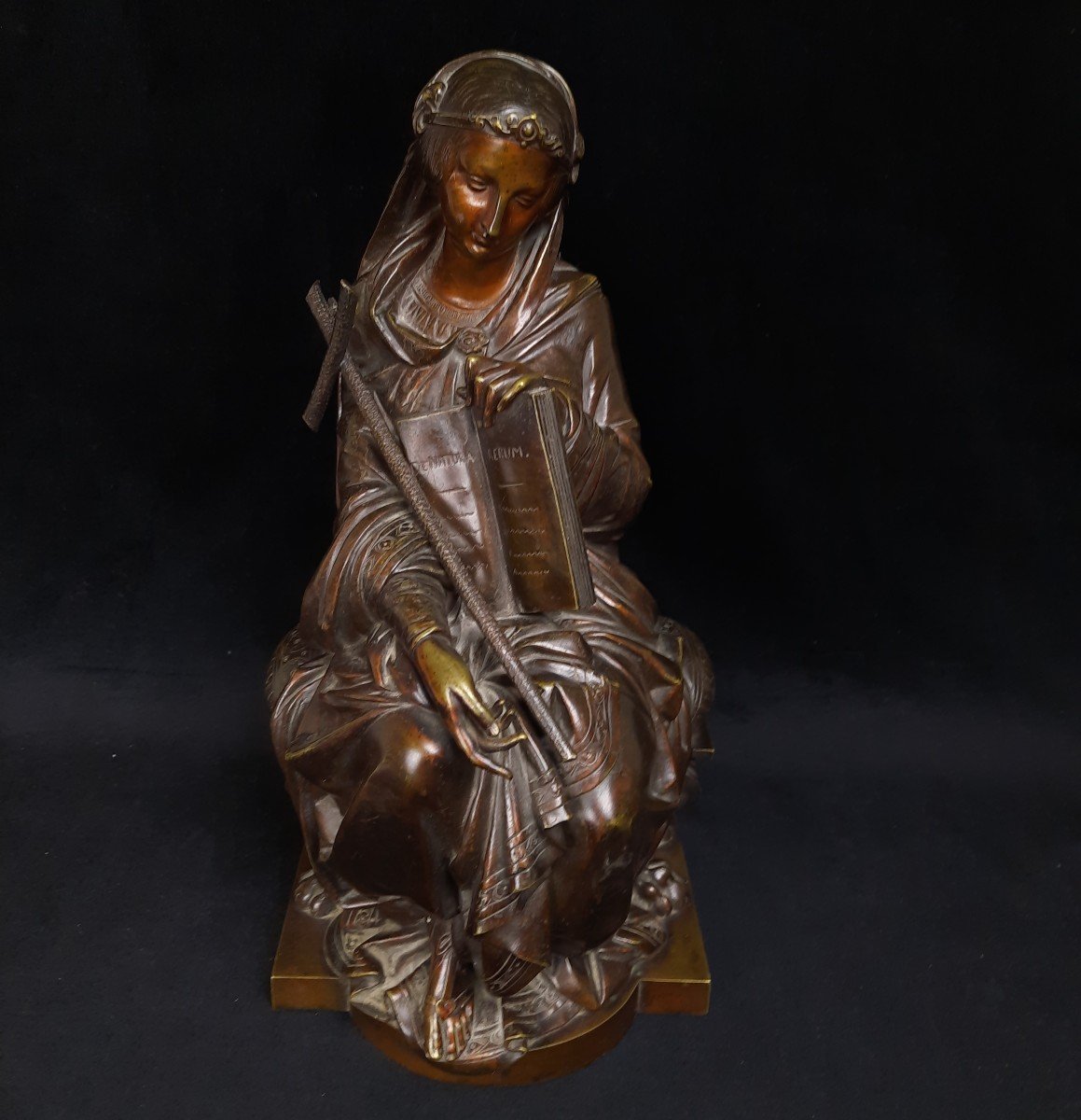 Fran&ccedil;ois Th&eacute;odore Devaulx (1808 - 1871) - Bronze Femme Assise