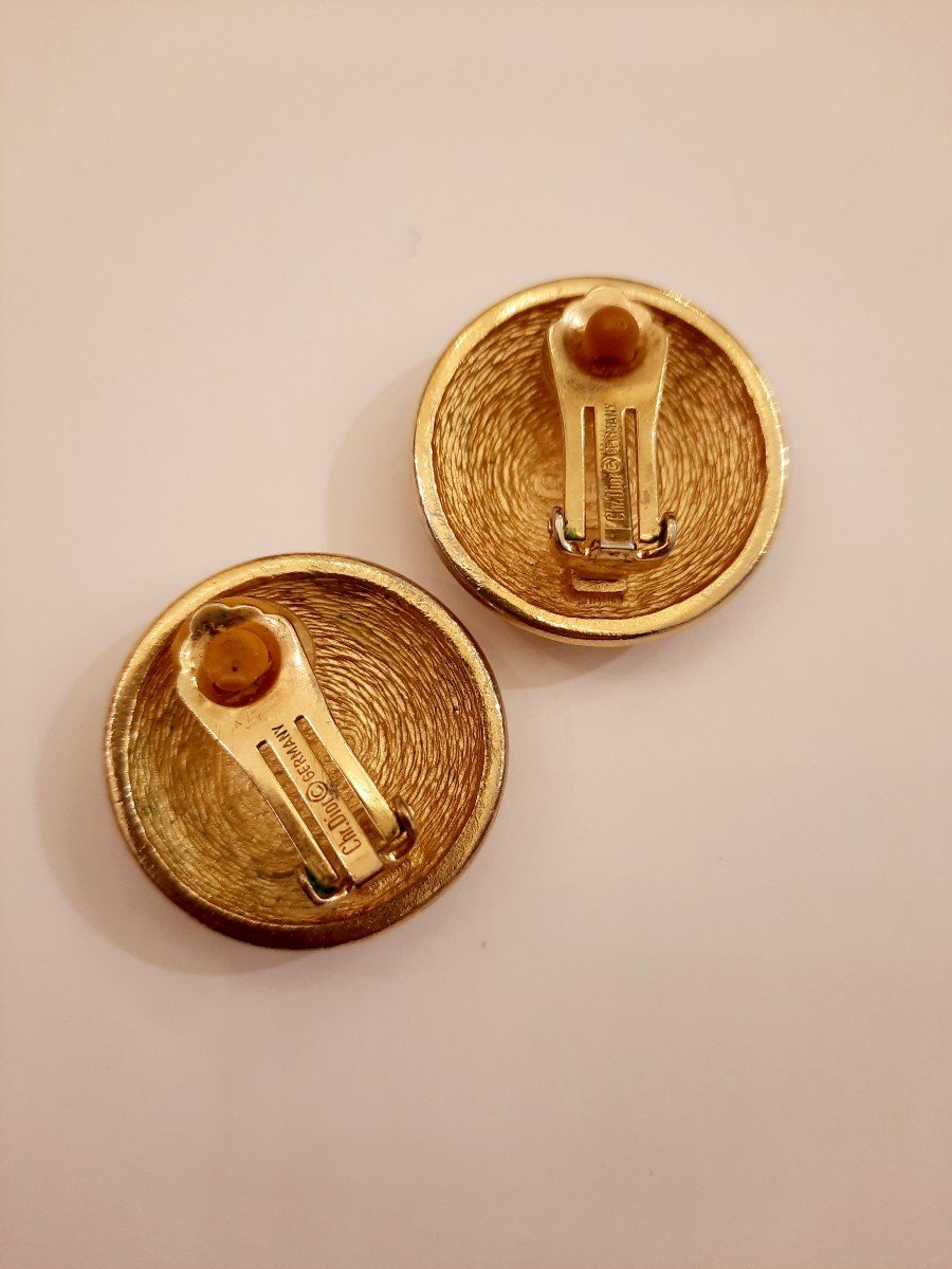 Christian Dior - Vintage Clip-on Earrings -photo-3