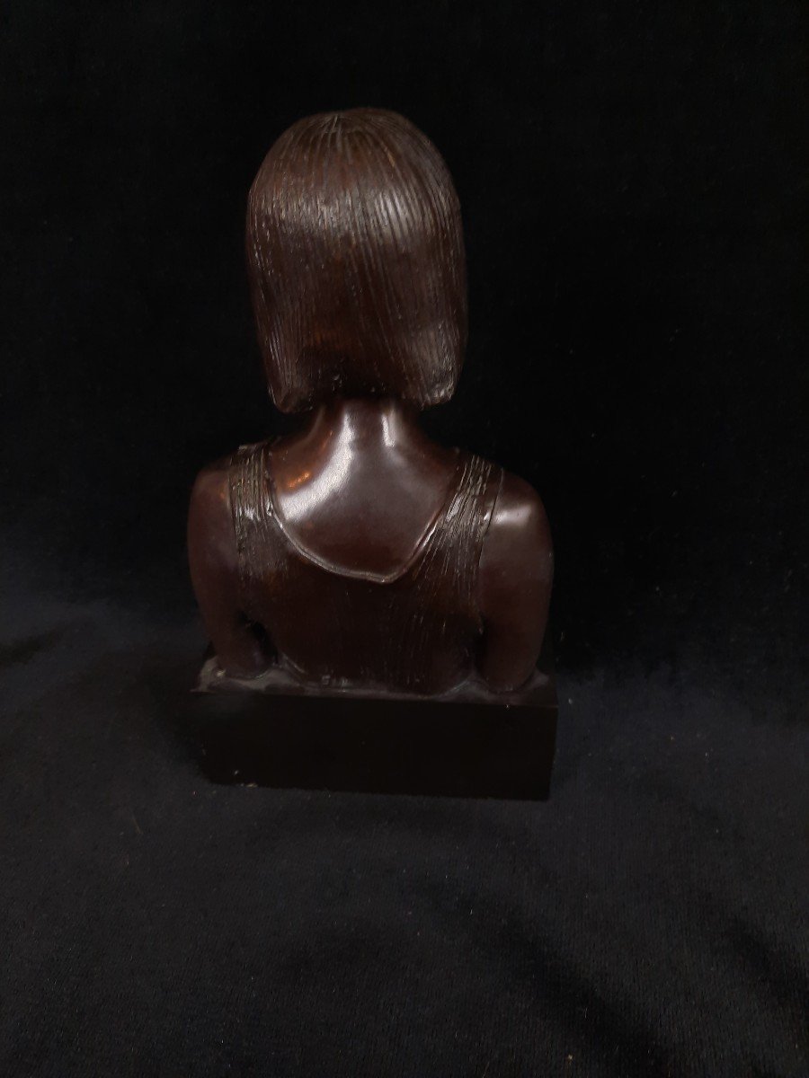 Joseph Erhardy (1928-2012) - Bronze Buste d'Une Femme-photo-4