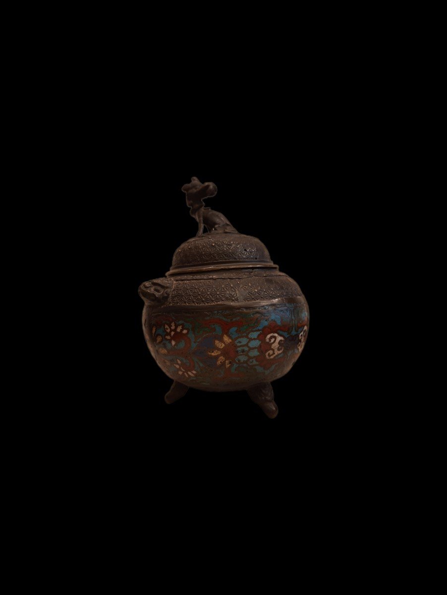 Cloisonné Enamel Incense Burner - China -photo-3