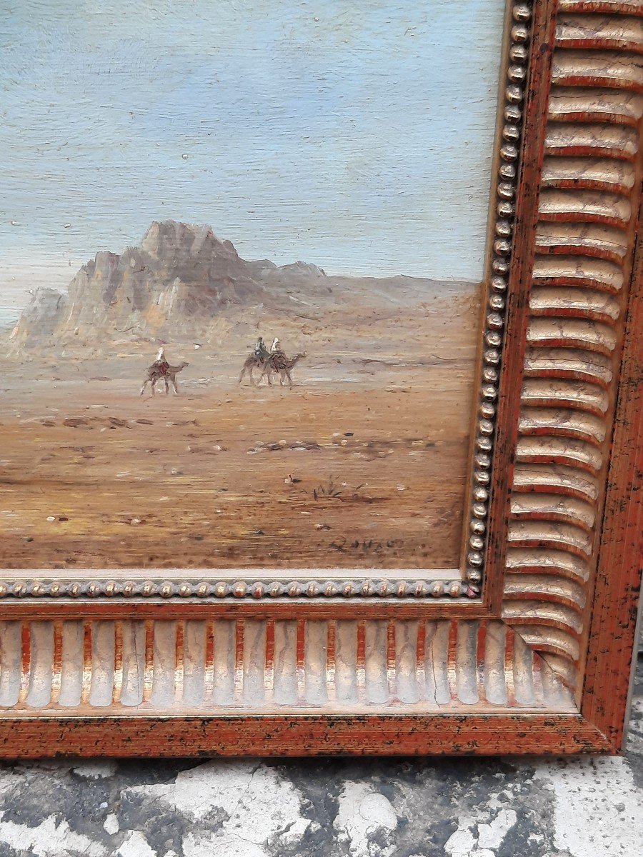 Gérard Roux (1946) - Oil On Panel - The Dromedary -photo-2