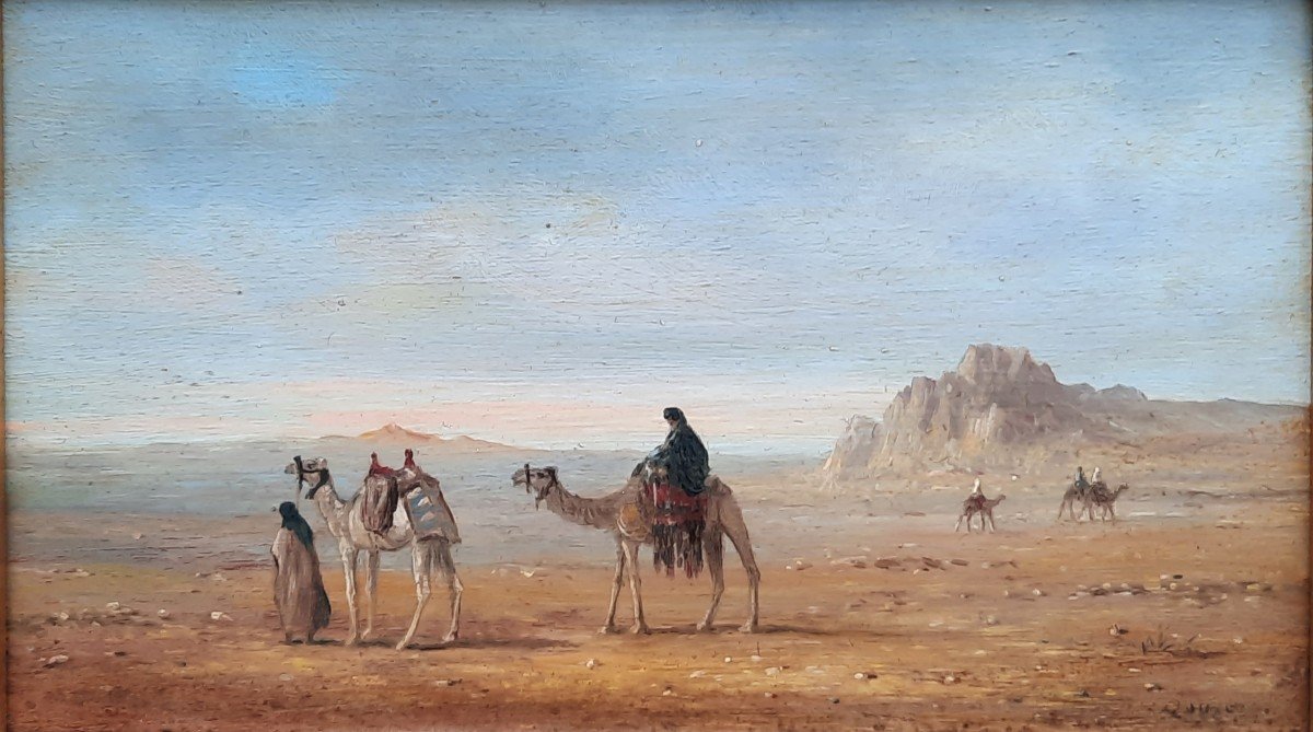 Gérard Roux (1946) - Oil On Panel - The Dromedary 