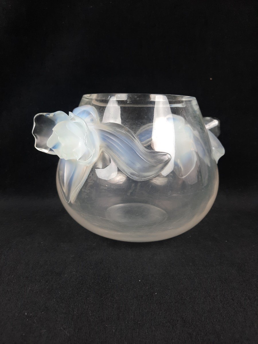 Lalique France - Orchid Crystal Vase -photo-3