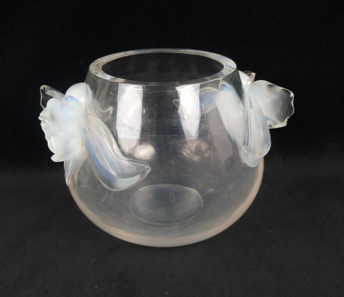 Lalique France - Orchid Crystal Vase 