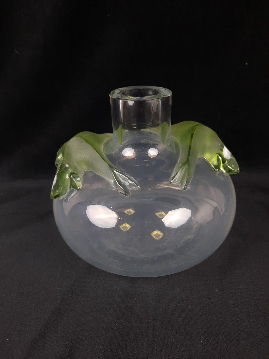 Lalique France - Vase En Cristal Saghir-photo-2