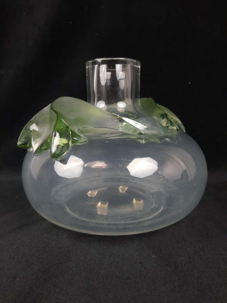 Lalique France - Vase En Cristal Saghir-photo-4