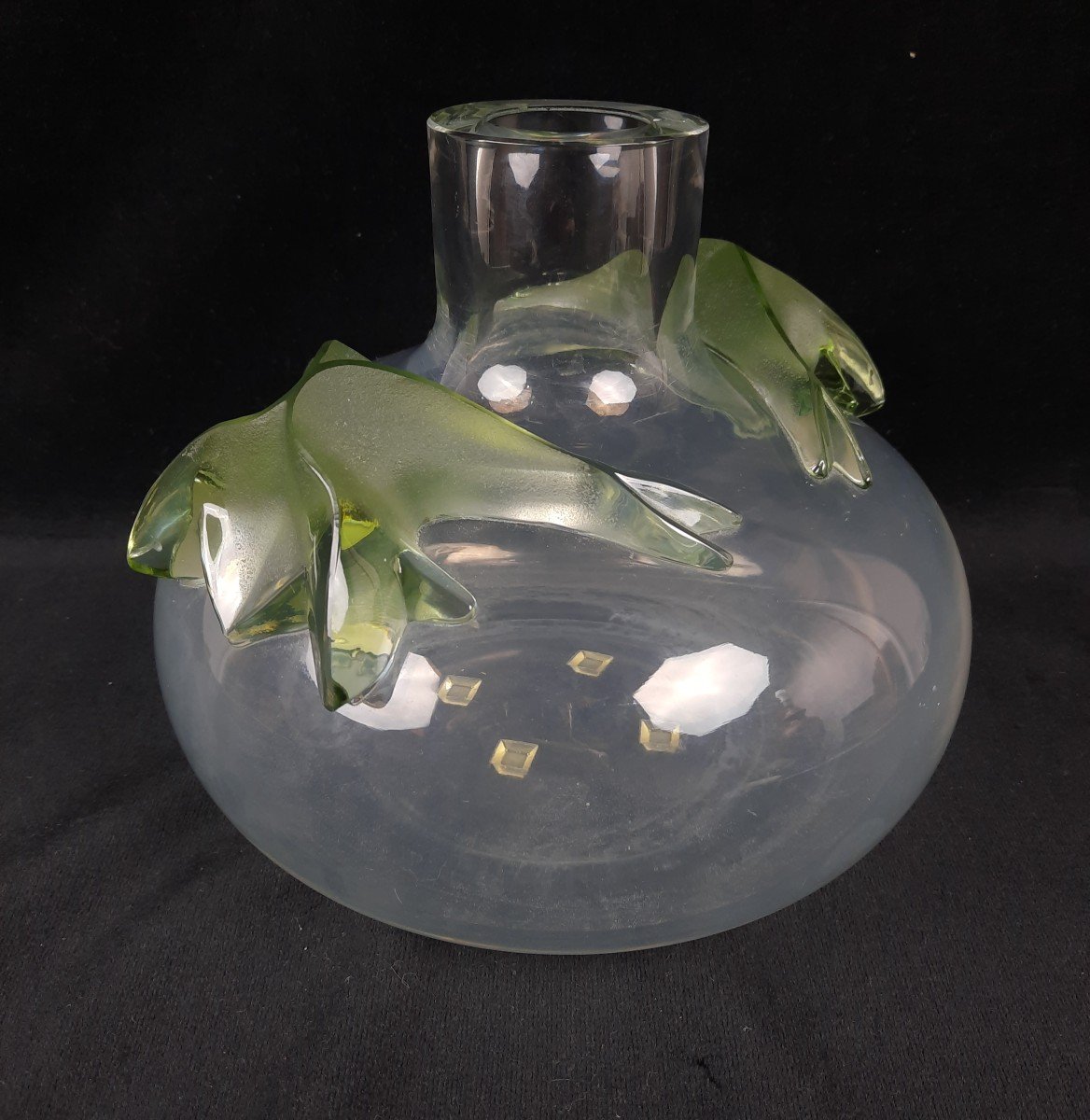 Lalique France - Vase En Cristal Saghir