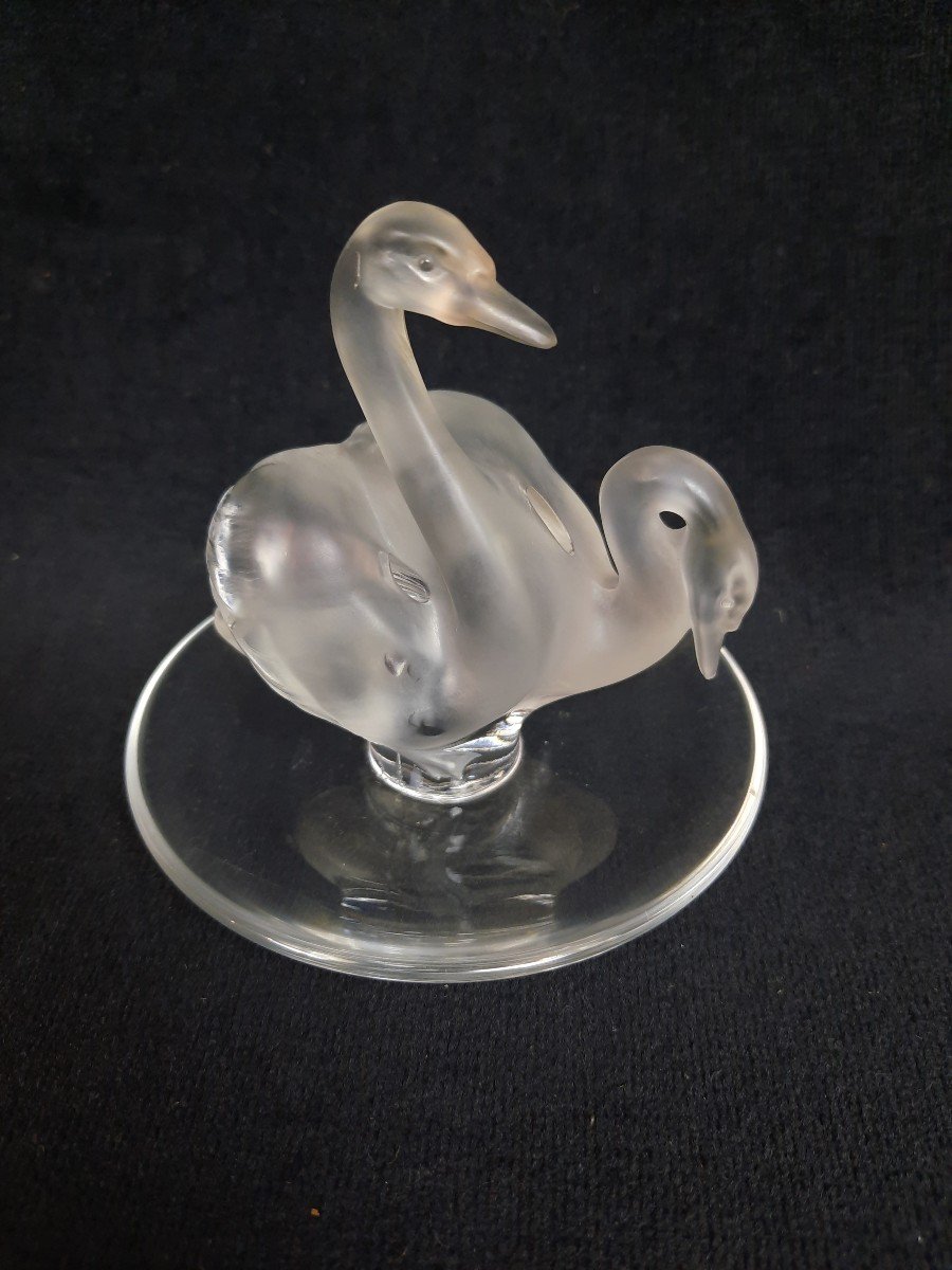 Lalique France - Baguier En Cristal - Cygnes-photo-4