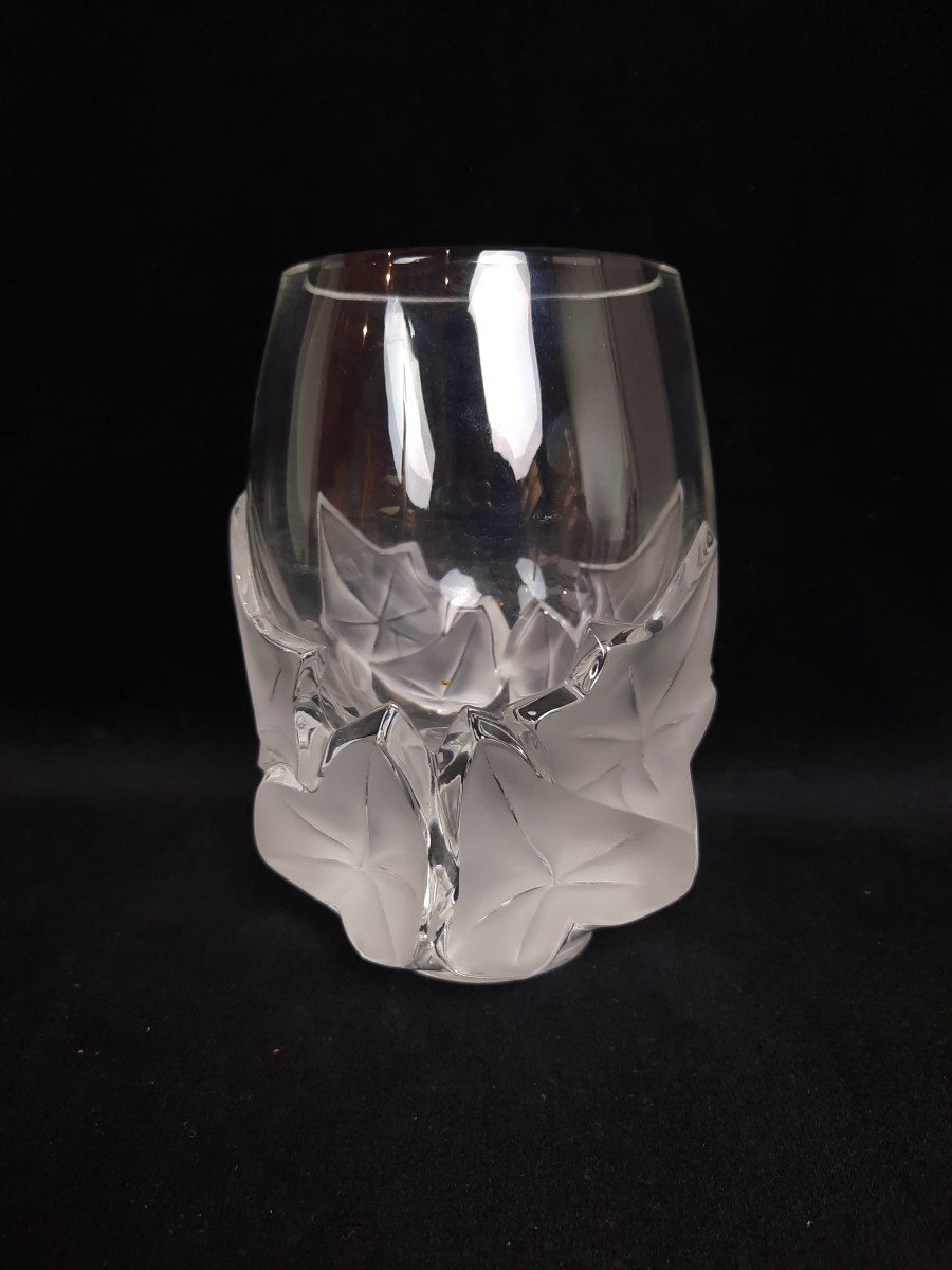 Lalique - Vase En Cristal - Hedera -photo-2