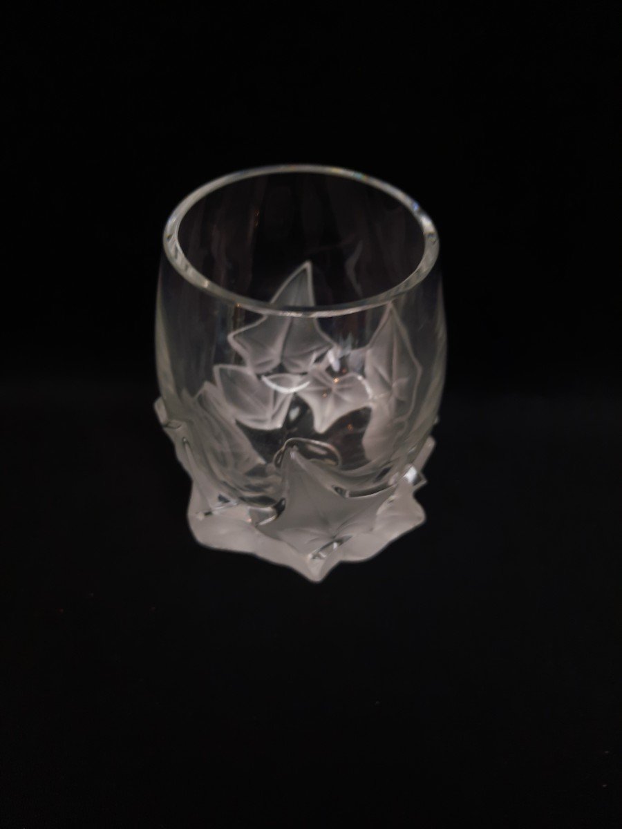 Lalique - Vase En Cristal - Hedera -photo-4