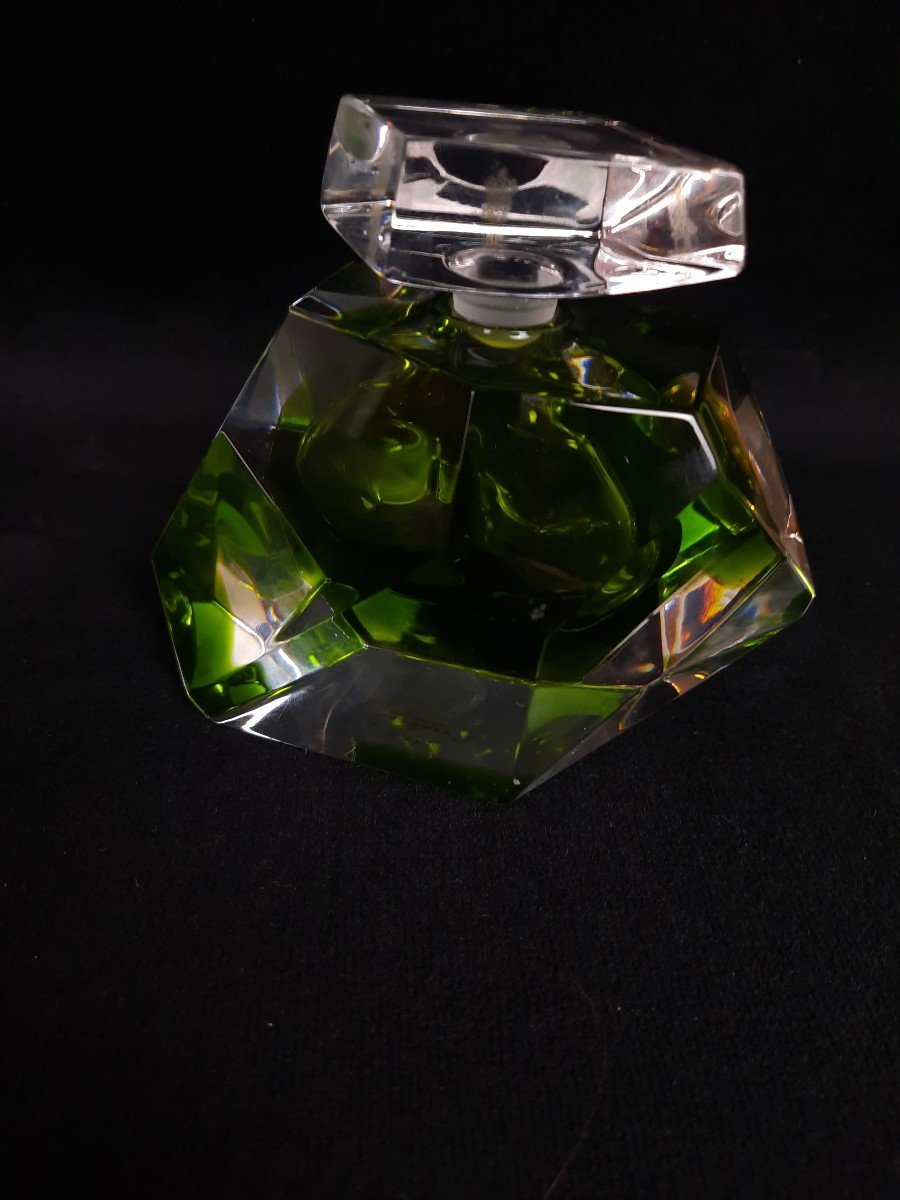 Saint Louis - Green Crystal Bottle -photo-3