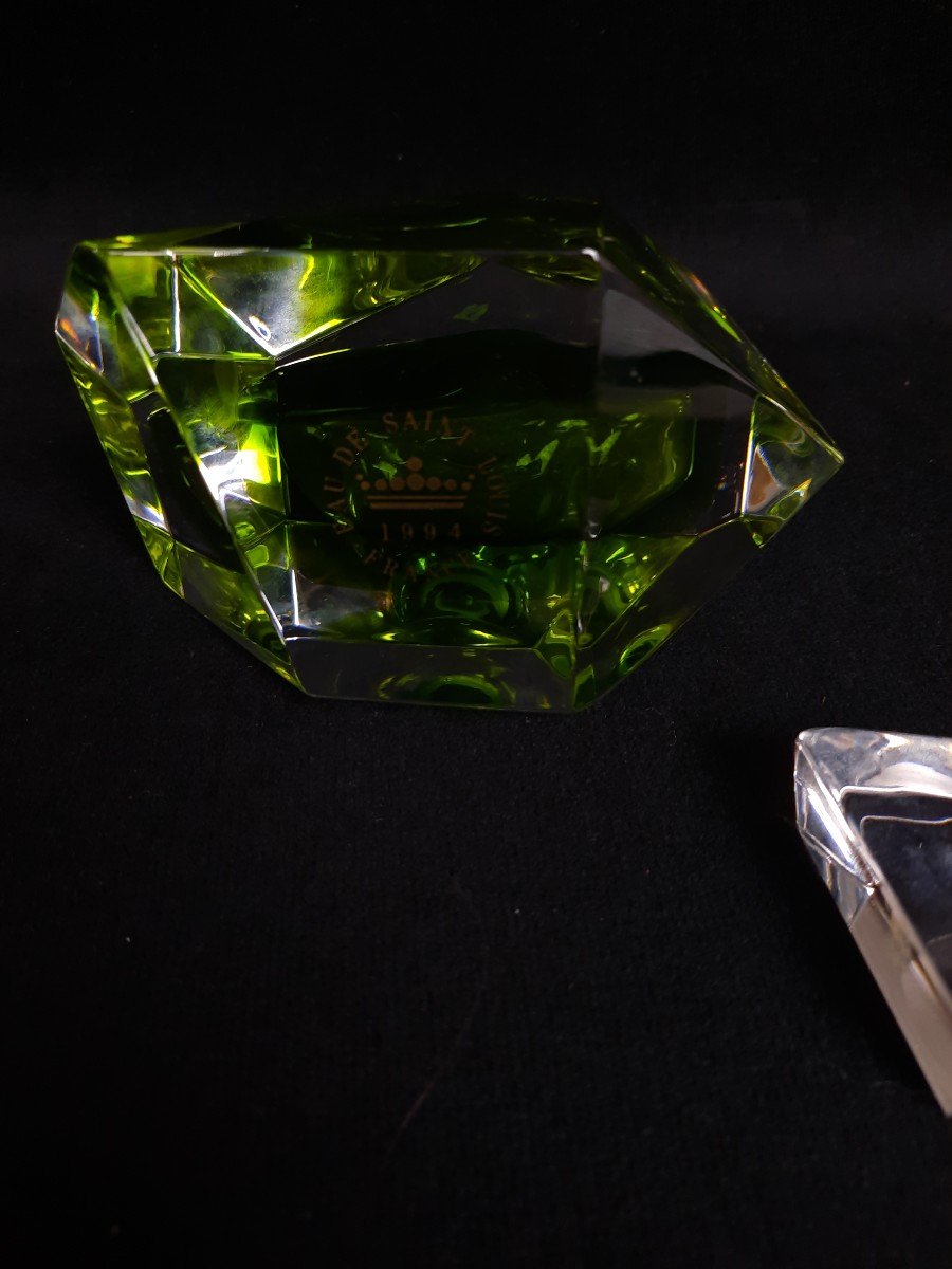 Saint Louis - Green Crystal Bottle -photo-1