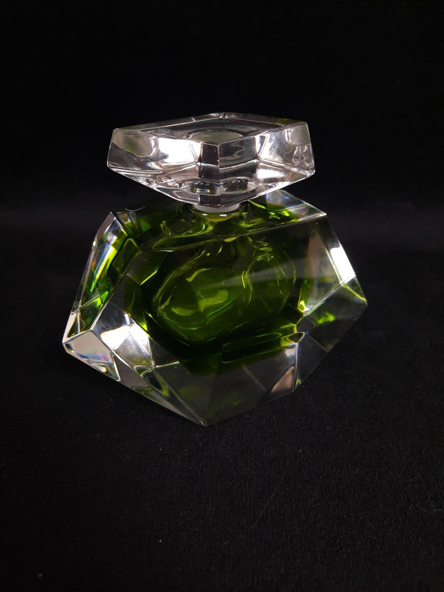 Saint Louis - Green Crystal Bottle 