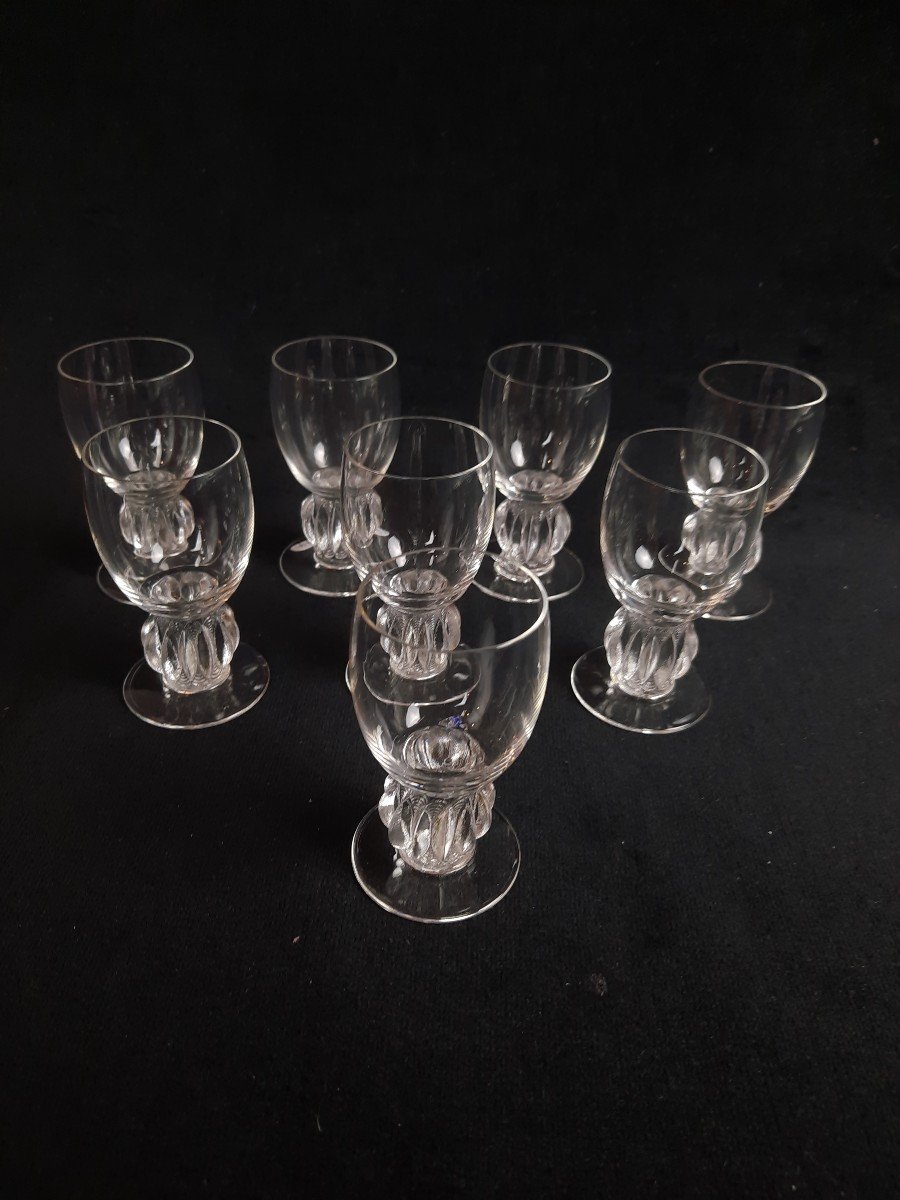 Lalique - Service De Petits Verres En Cristal  -photo-2