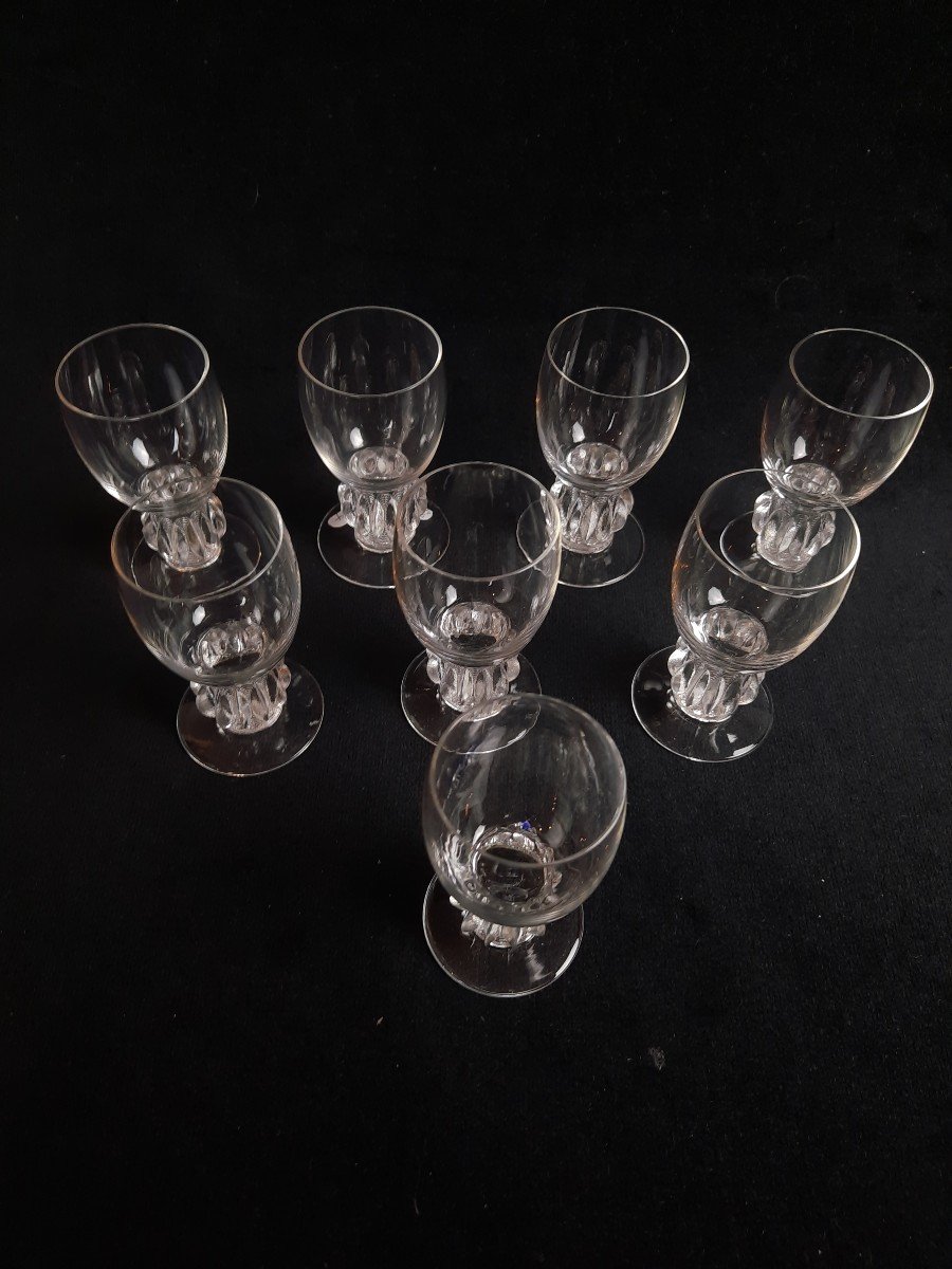 Lalique - Service De Petits Verres En Cristal  -photo-4