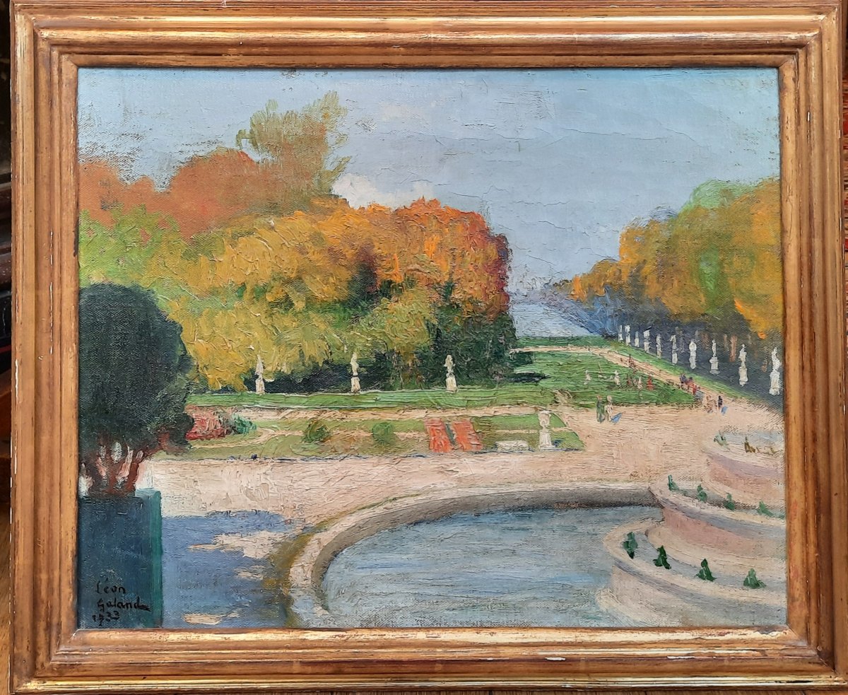 Léon Galand (1872-1960) - Huile Sur Toile - Versailles-photo-4