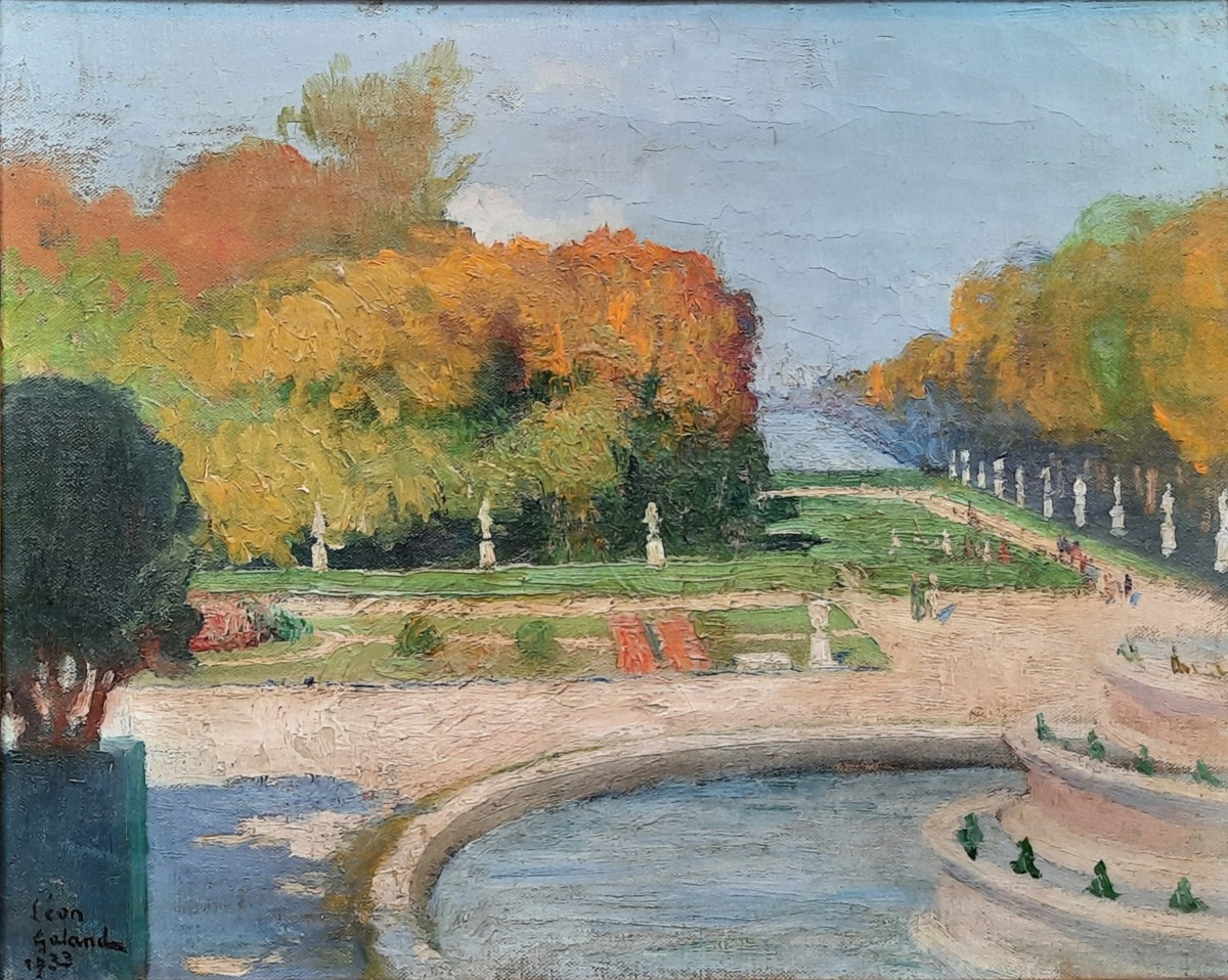 Léon Galand (1872-1960) - Huile Sur Toile - Versailles