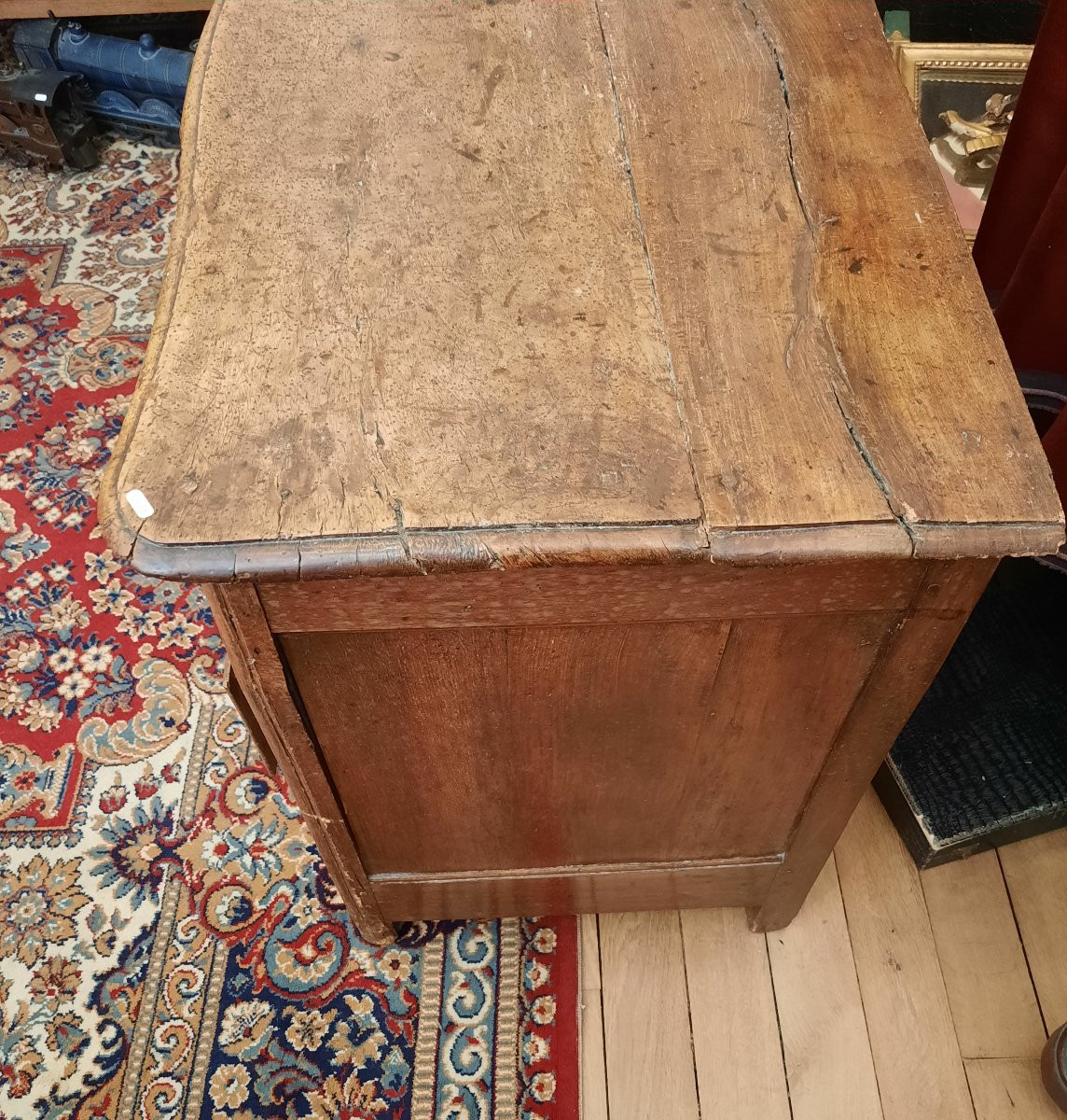 Petite Commode Parisienne En Noyer (xviiie Siècle)-photo-4