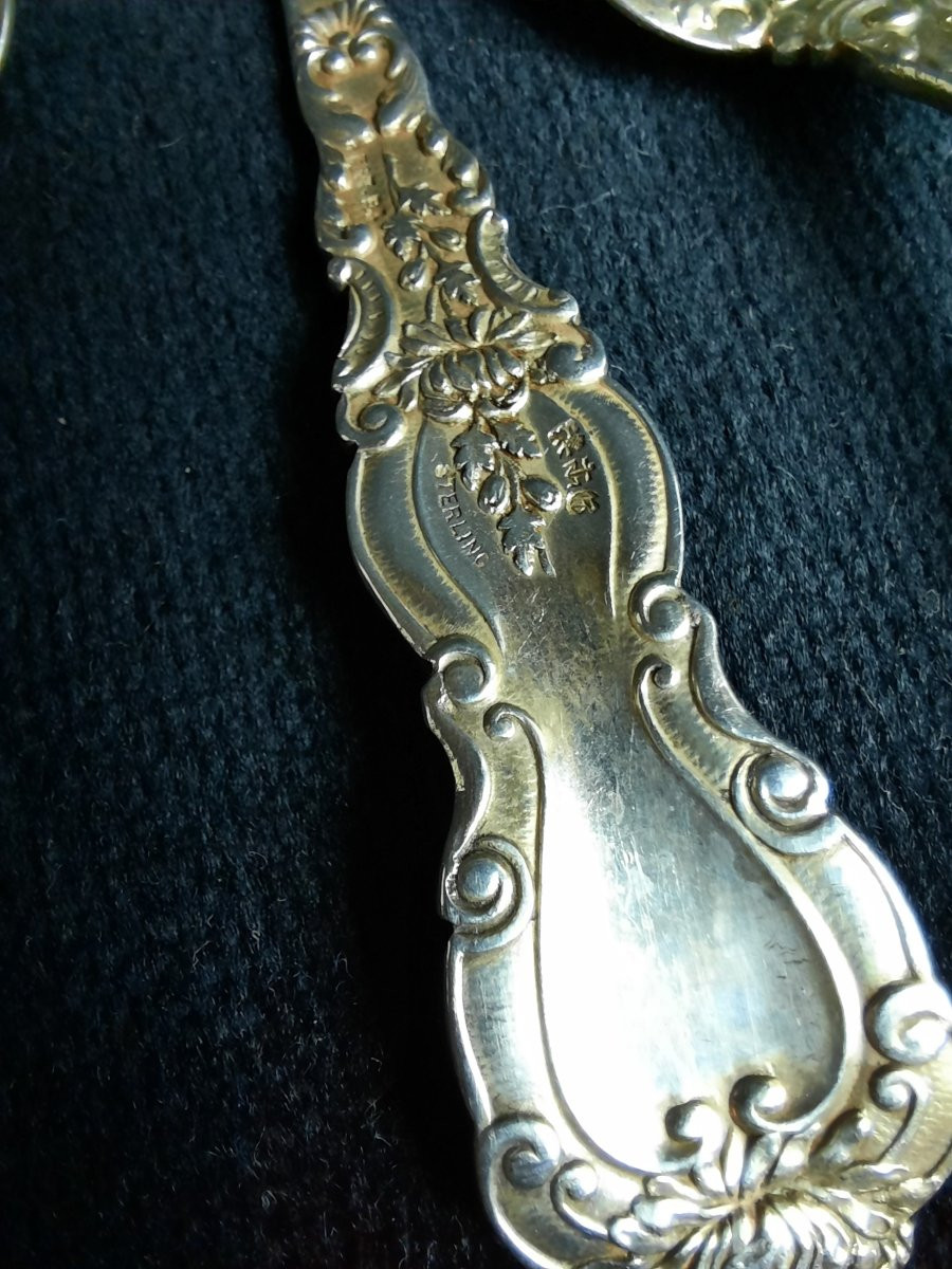 Sterling Silver Cream Spoons -photo-3