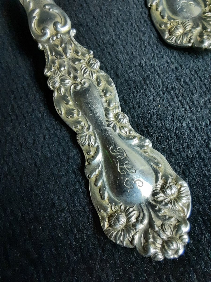 Sterling Silver Cream Spoons -photo-4