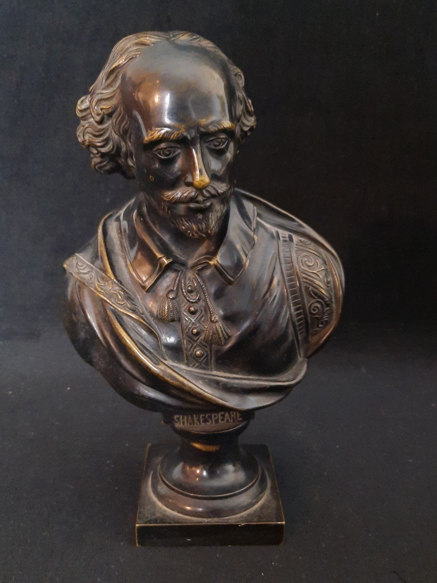 Shakespeare Bronze Bust-photo-3