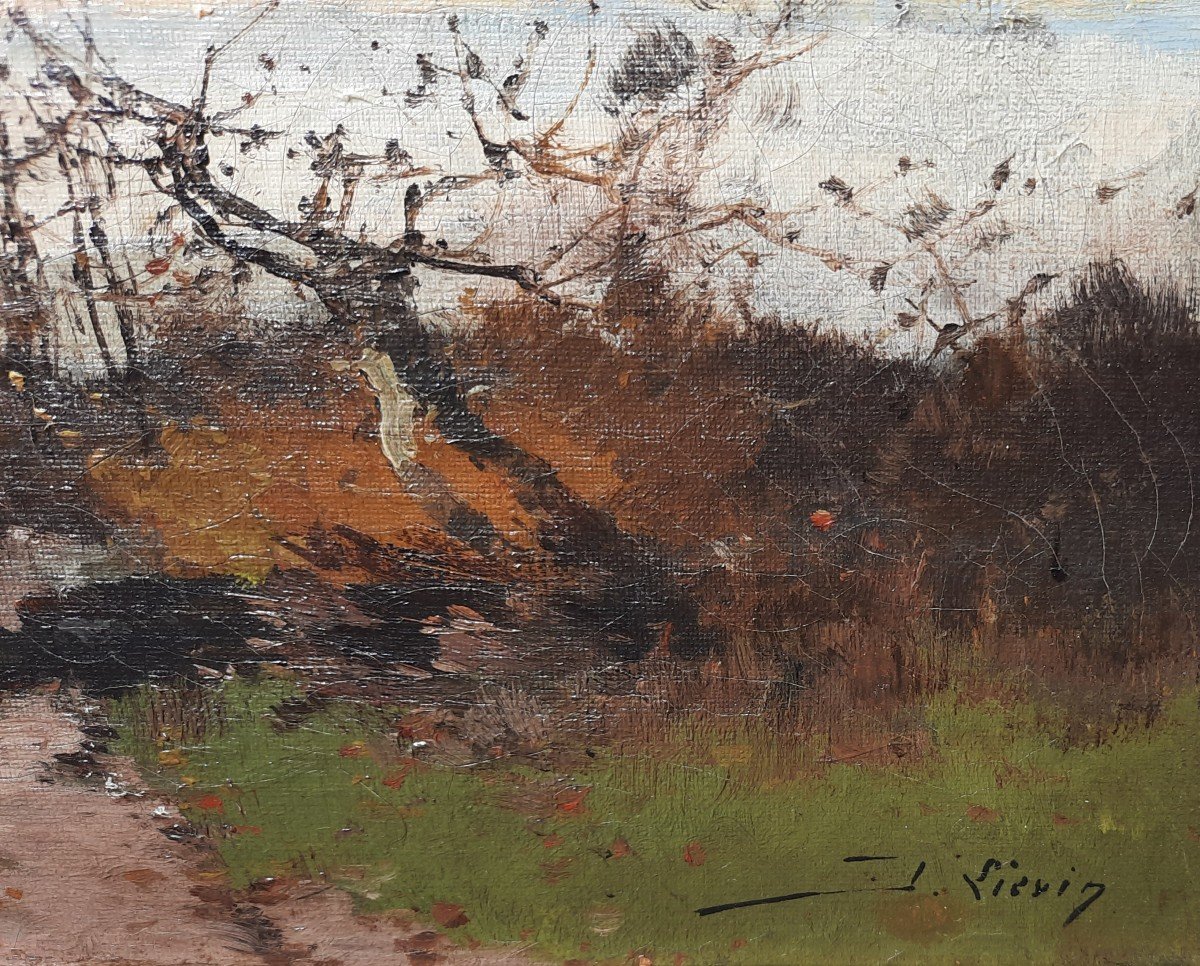 Oil On Canvas - Landscape - By J. Liévin (eugène Galien-laloue)-photo-3