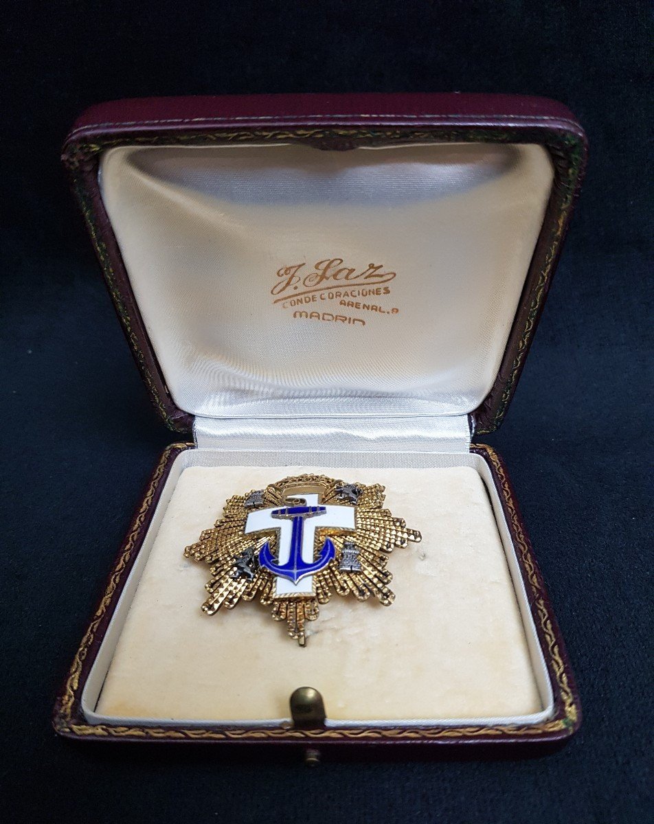 Order Of Naval Merit, Spain, Grand Cross Of The White Division (19th Century)-photo-2