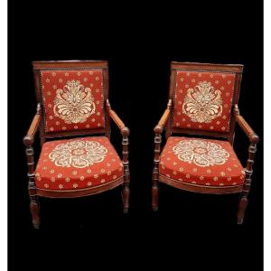 Pair Of Armchairs - Jacob D (19th Century)