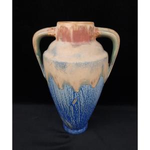 Stoneware Vase By Gilbert Méténier (20th Century)