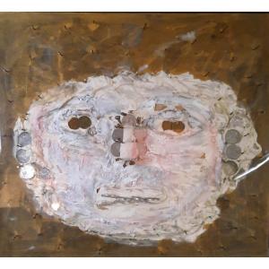 Aline Gagnaire (1911-1997) - Mixed Media - Man And Money
