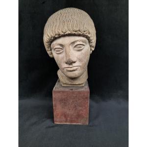 Antique Plaster Bust (20th Century)