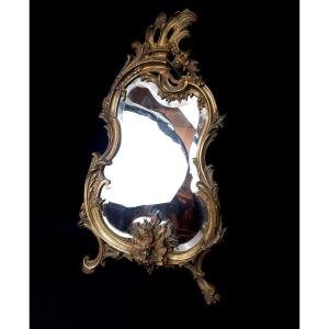 Rococo Style Bronze Mirror 