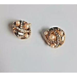 Nina Ricci - Boucles d'Oreilles Vintage  