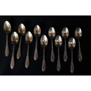 12 Minerva Silver Spoons - 1900 