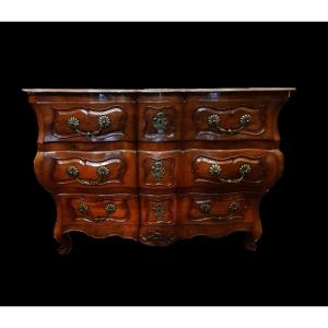 Solid Walnut Chest Of Drawers - 18th Century