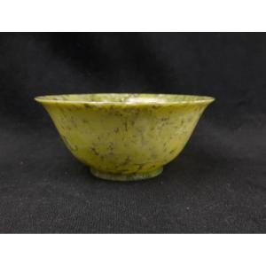 Bol ou coupe De Jade Vert Aux épinard (chine)