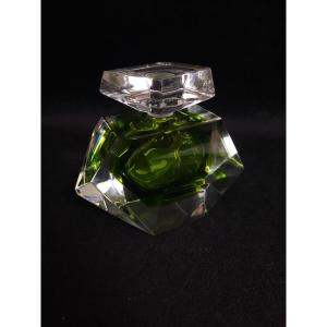 Saint Louis - Green Crystal Bottle 