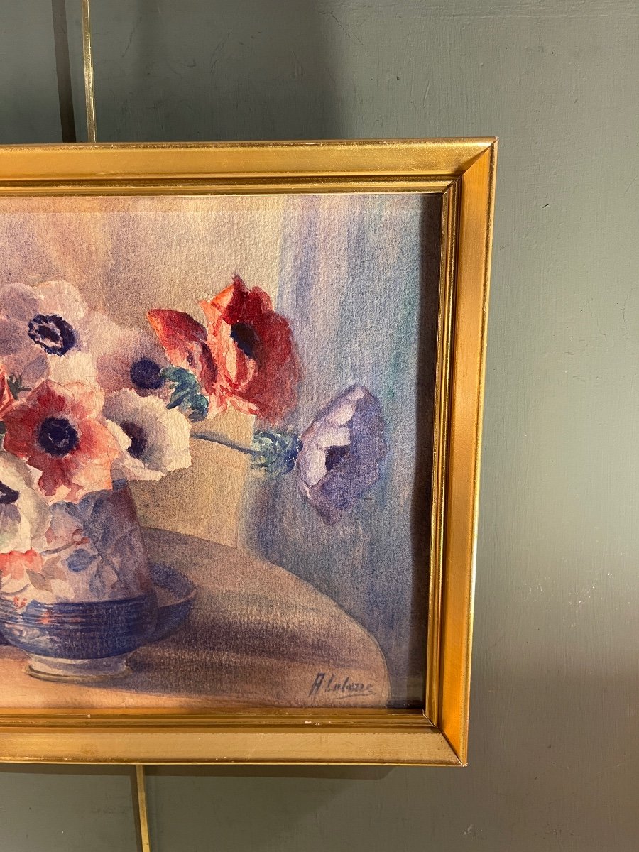 Anemones, Watercolor Early Twentieth-photo-3