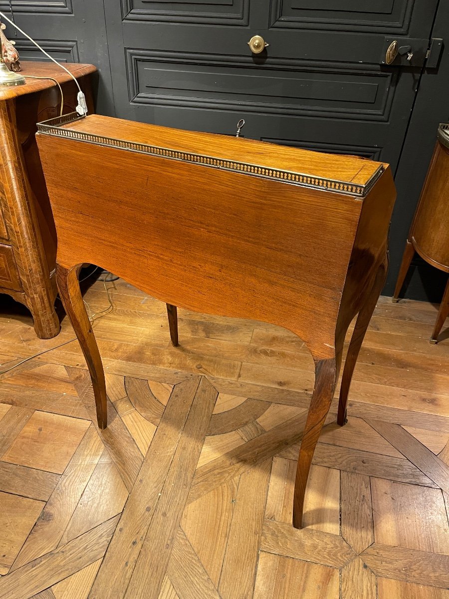 Slope Desk In Marquetry-photo-4