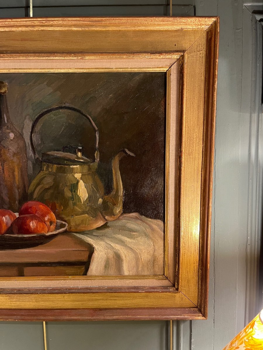 Still Life With Apples Dated 1932-photo-3