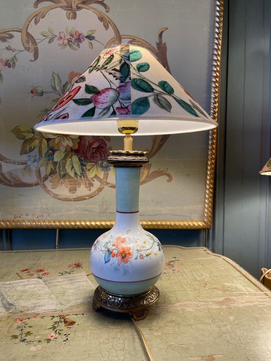 XIXth Porcelain Lamp-photo-3