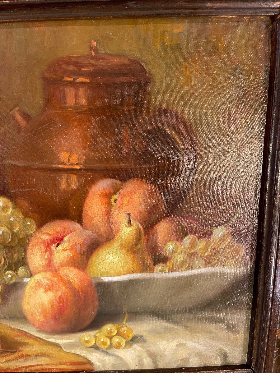 Still Life With Grapes, Peaches, Pears-photo-1
