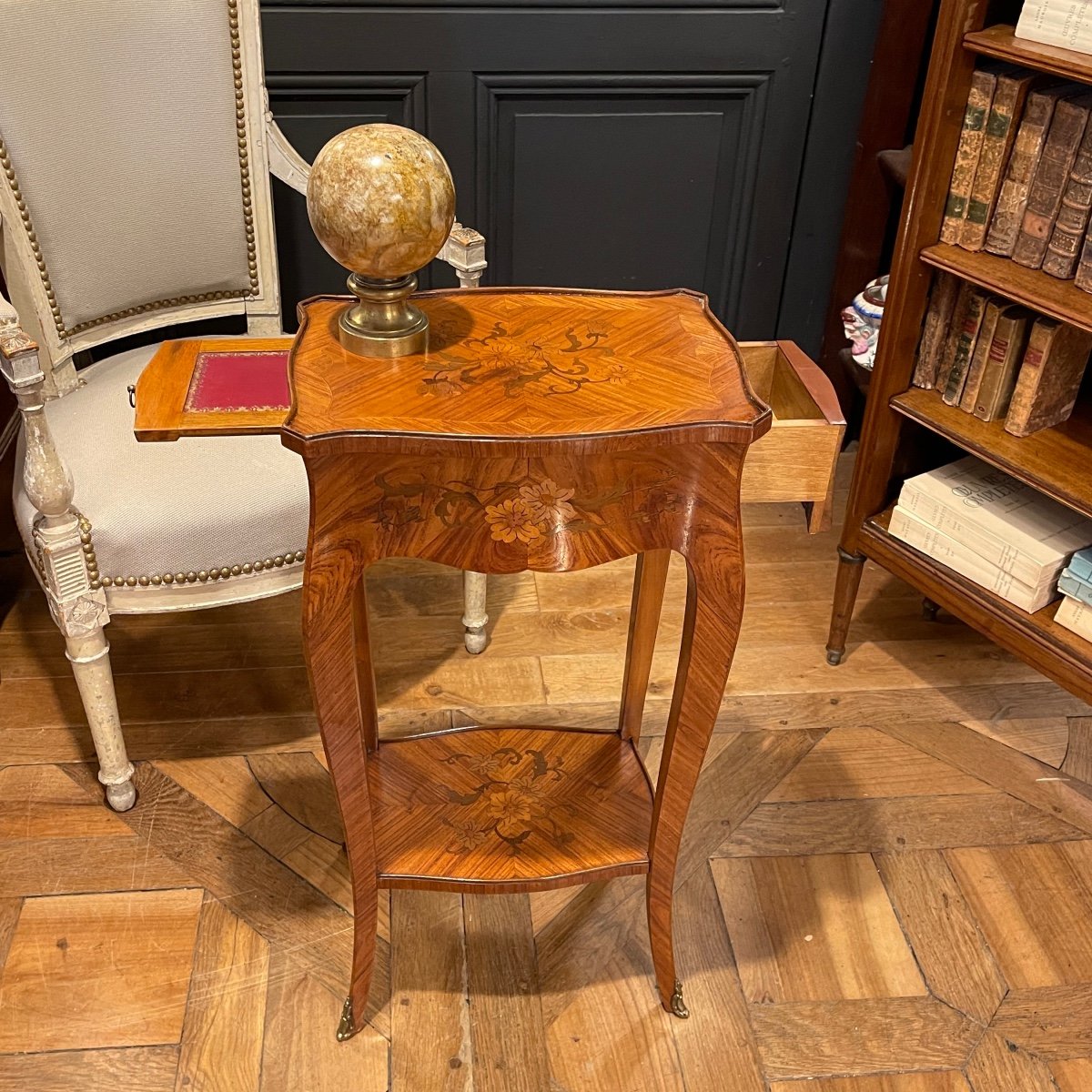 Petite Table De Salon En Marqueterie