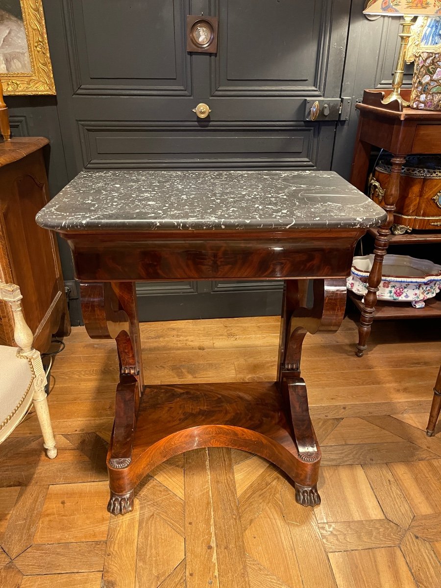 Small Mahogany Console-photo-2