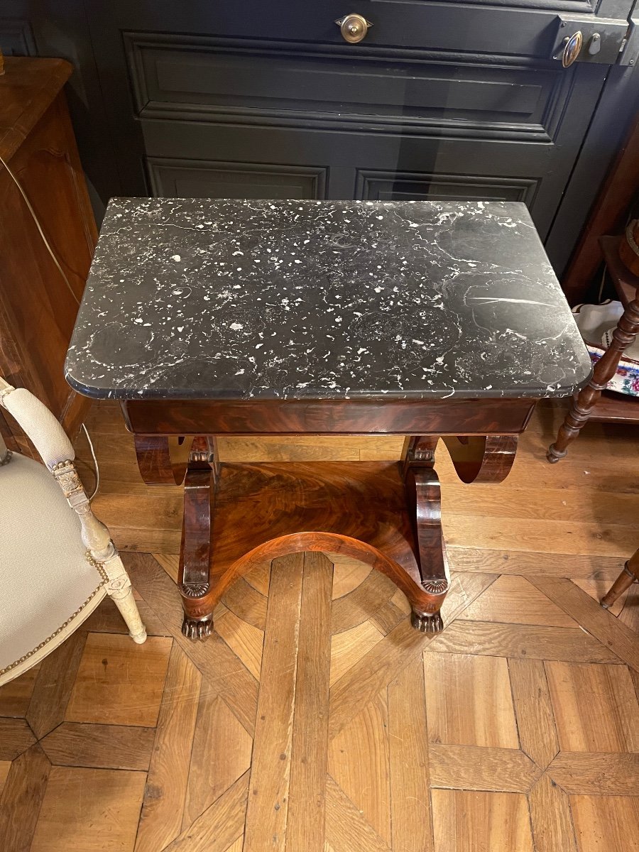 Petite Console En Acajou-photo-3