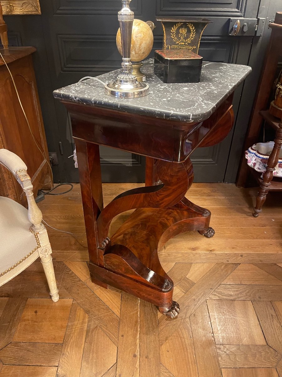 Small Mahogany Console-photo-2