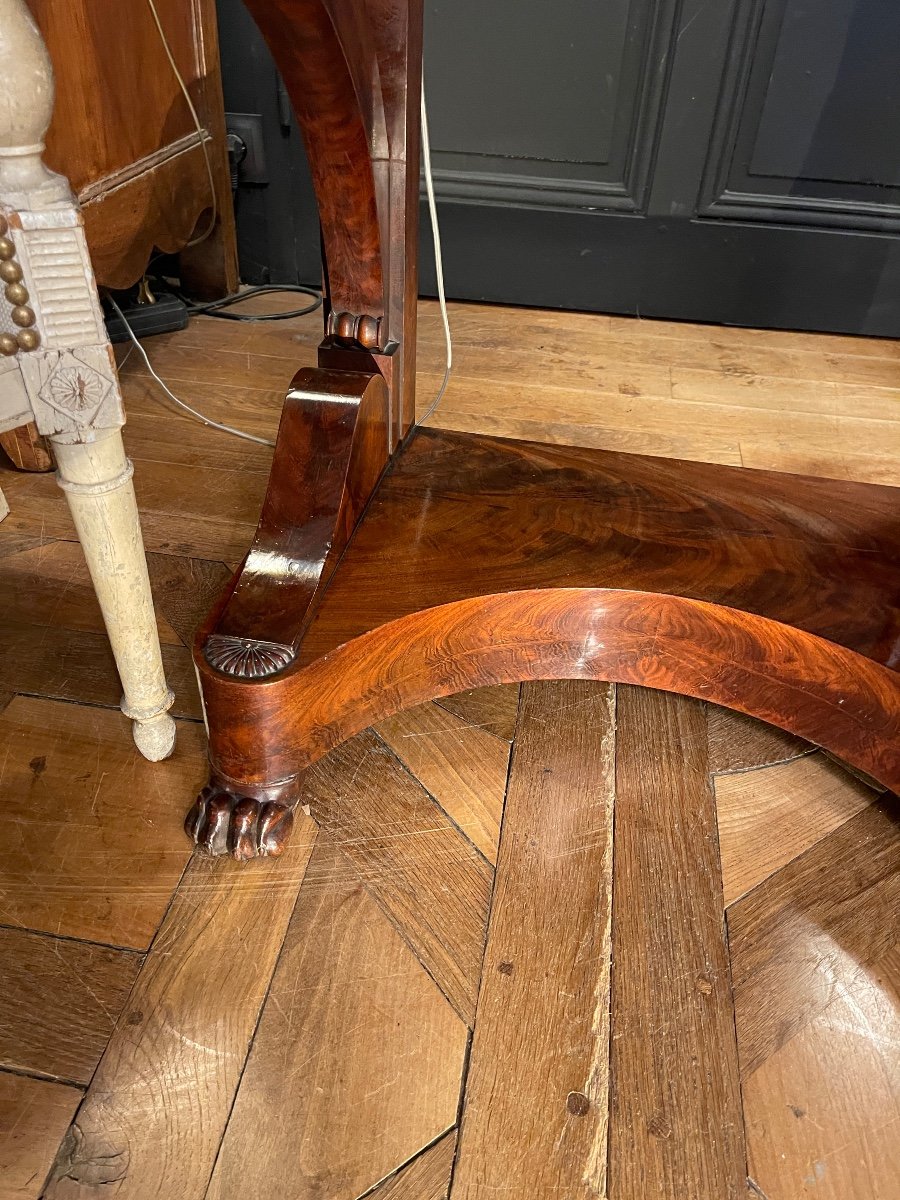 Small Mahogany Console-photo-4