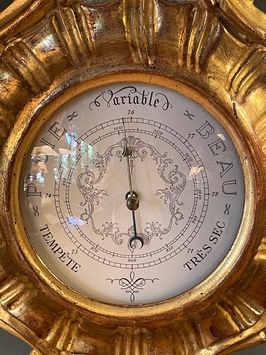 Barometer In Golden Wood-photo-3