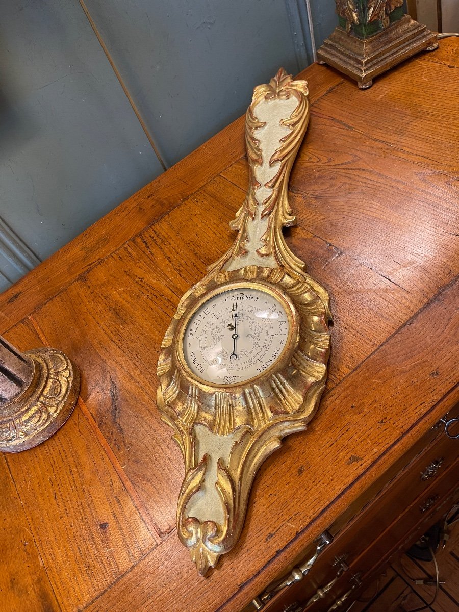 Barometer In Golden Wood-photo-3